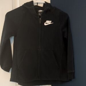 Nike Women Black Full-Zip Hoodie